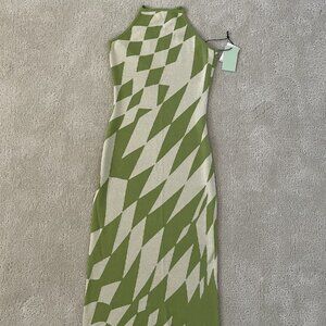 NWT Another Girl Knit Checkered Dress